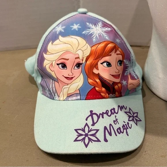 Lot of 3 Disney Hats Girls Kids Minnie Mouse Daisy Elsa Anna Frozen Caps - Picture 3 of 9